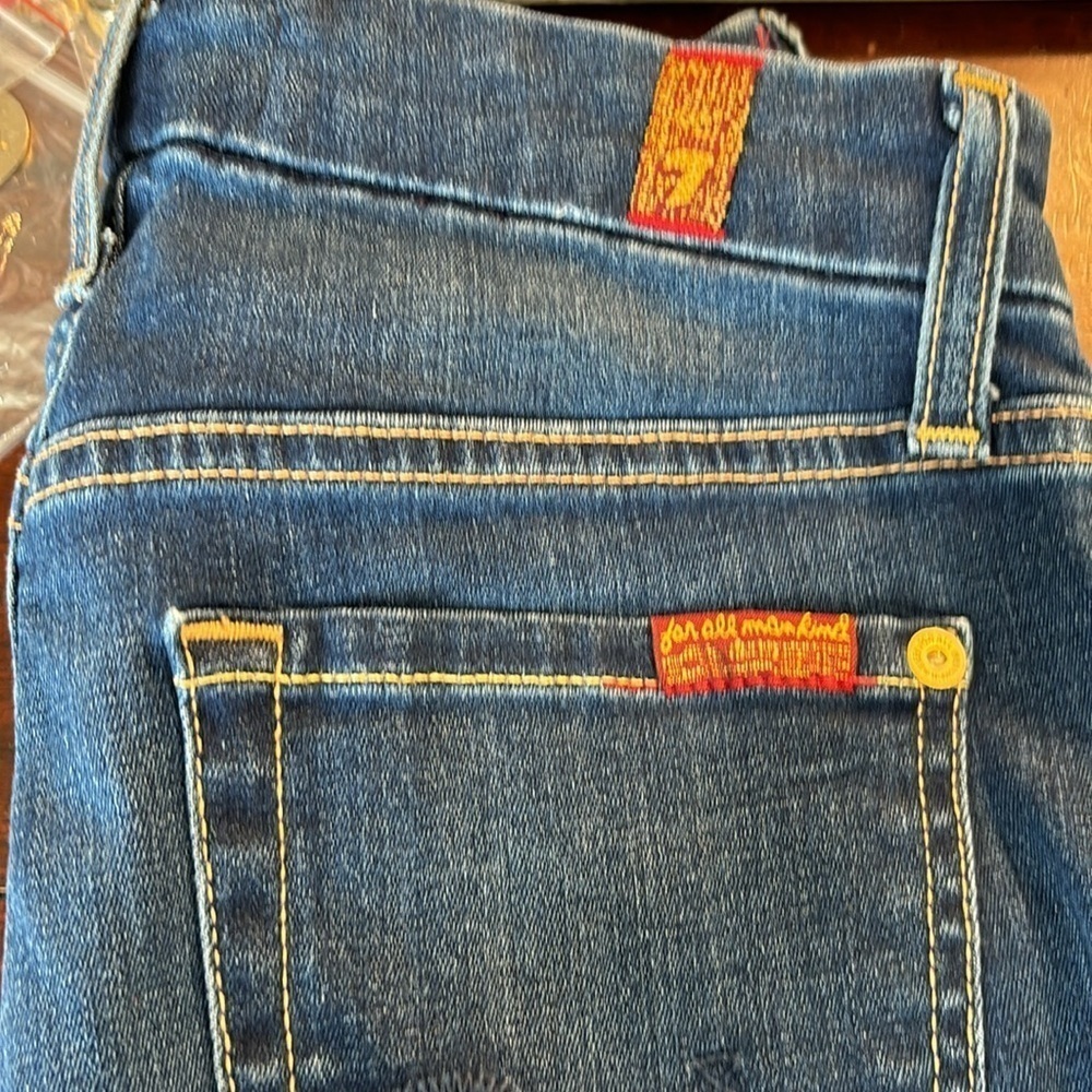 Seven for all mankind Jimmie straight leg dark wash in 24 - Picture 2 of 7